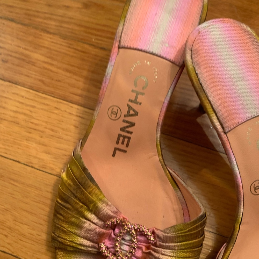 Chanel Women's Multicolor Slide Sandals - Picture 2 of 4